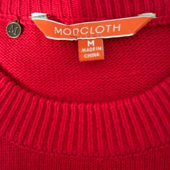 Modcloth Cotton Long Sweater With - Picture 4 of 9